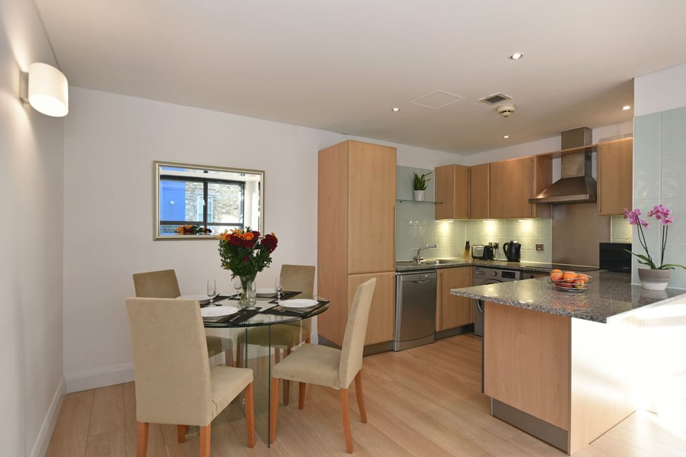 Kitchen and dining area