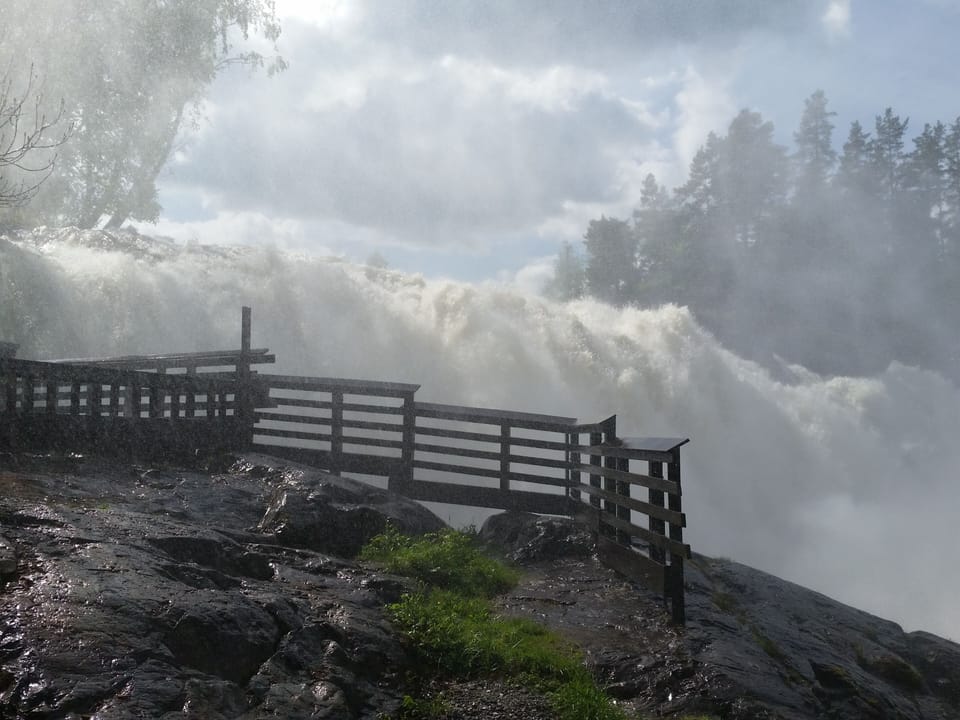 Waterfall at the Blaafarveværket