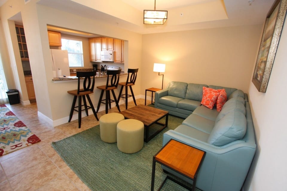 Comfortable Living Area w/Balcony View