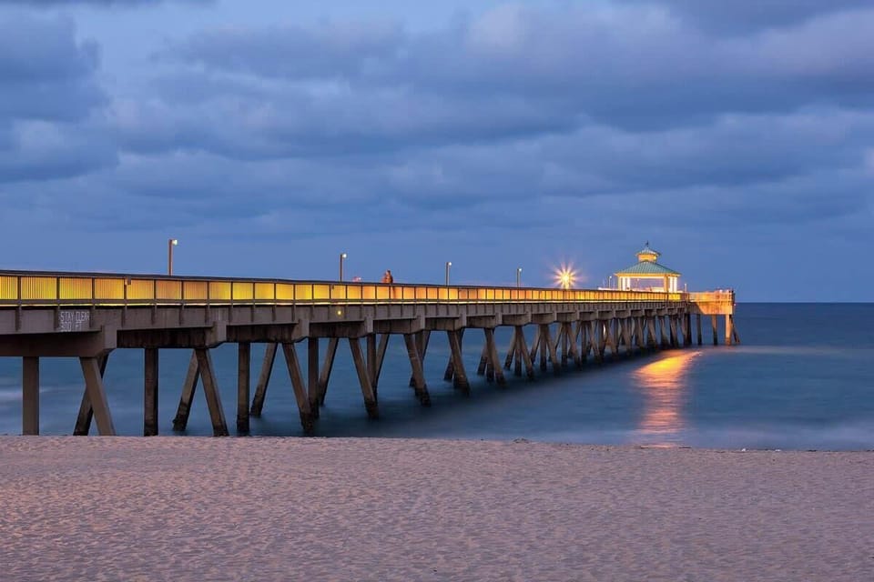 Deerfield Beach Fishing Pier is only a shot walk from the condo