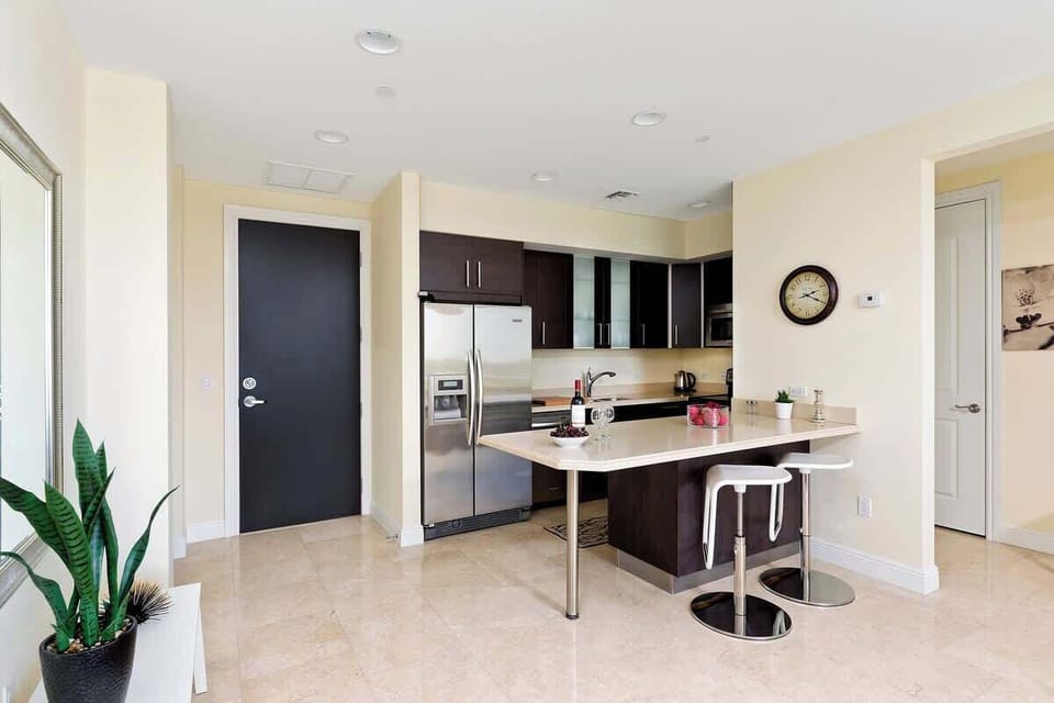 An open kitchen is great for entertaining
