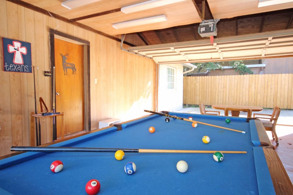 Enjoy the pool table