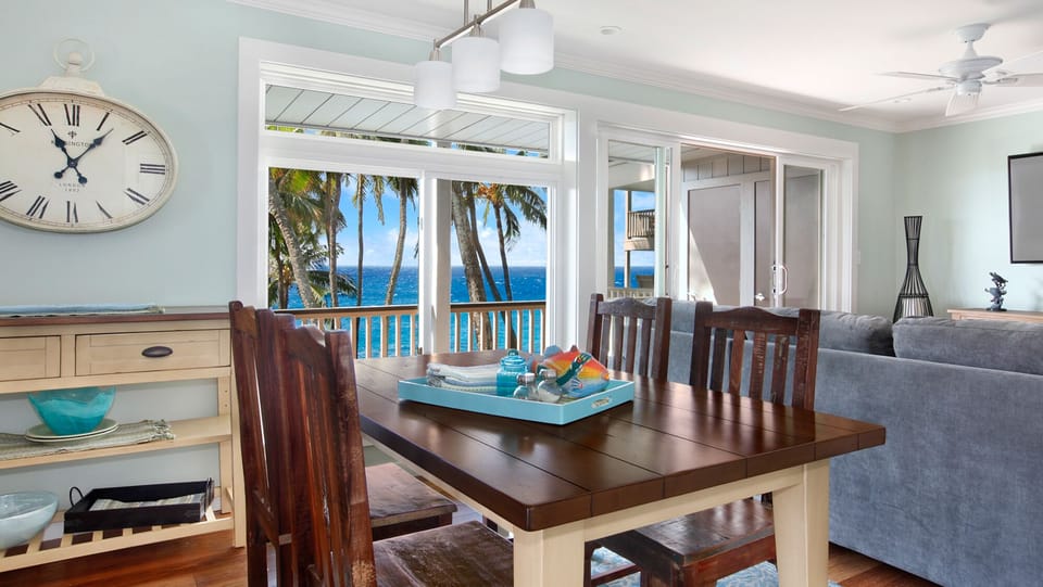 Poipu Palms #201 - Oceanfront Dining Room - Parrish Kauai