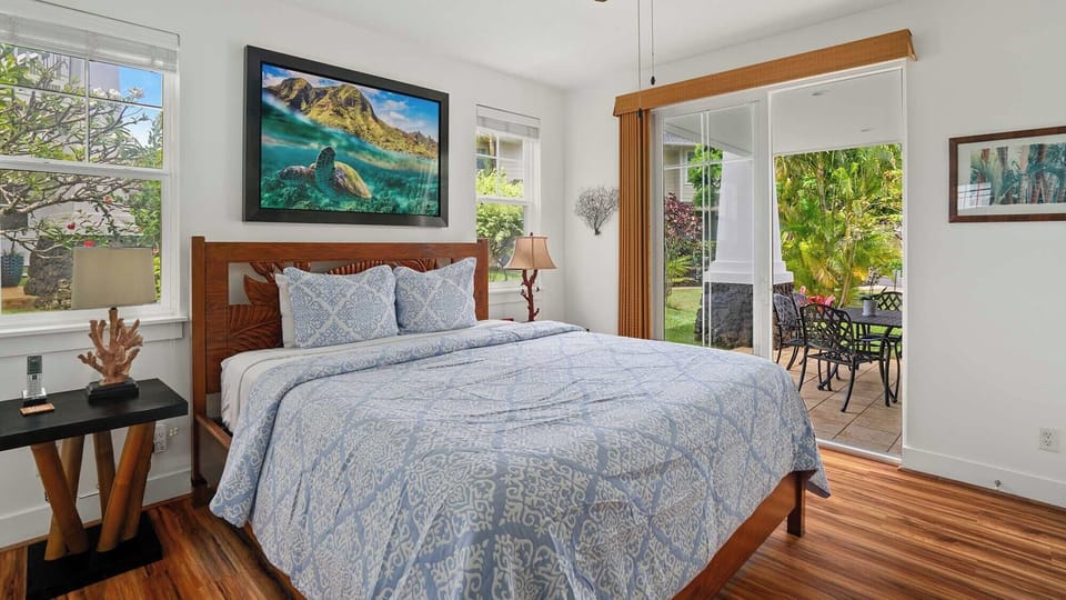 Plantation at Princeville Resort #1711 - Primary Bedroom Suite & Lanai - Parrish Kauai