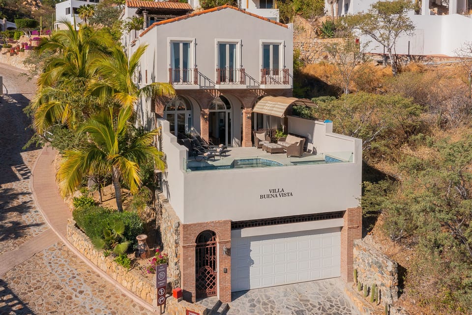 Beautiful exterior of villa