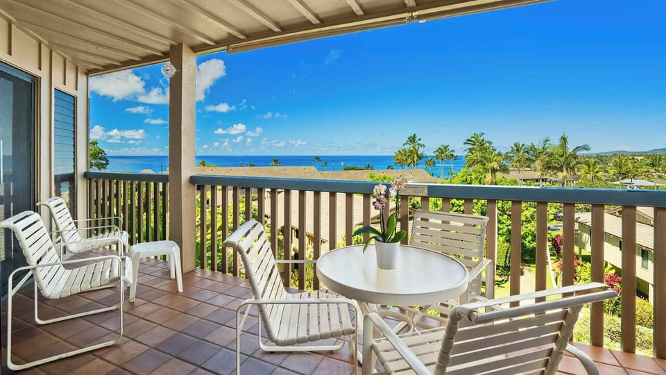 Nihi Kai Villas at Poipu #823 - Covered Lanai Ocean View - Parrish Kauai