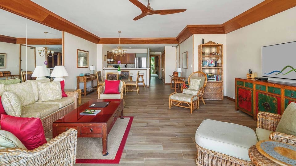 Poipu Kapili Resort #42 - Living Great Room - Parrish Kauai