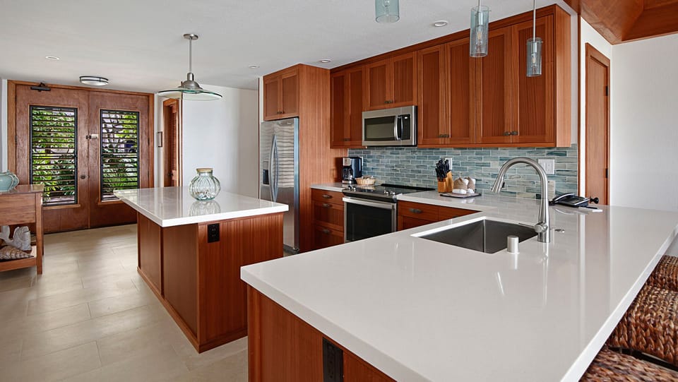 Poipu Kapili Resort #11 - Fully Equipped Kitchen & Breakfast Bar - Parrish Kauai