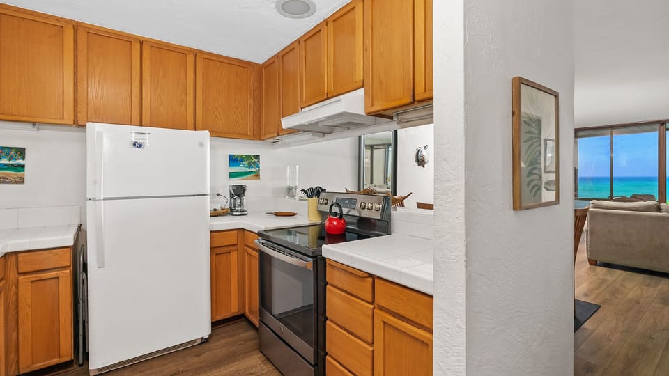 Poipu Makai #A1 - Ocean View Kitchen - Parrish Kauai