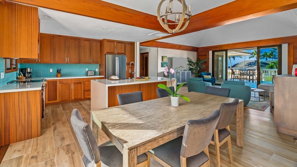 Poipu Kapili Resort #43 - Dining Room & Kitchen - Parrish Kauai