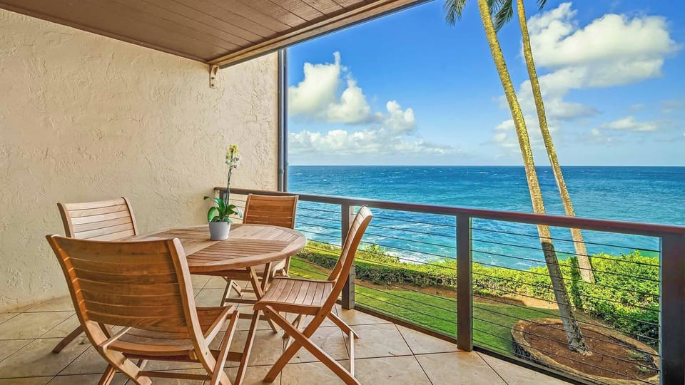 Poipu Makai #A2 - Covered Dining Lanai - Parrish Kauai