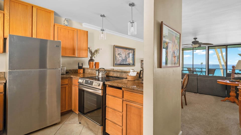 Poipu Makai #A2 - Ocean View Kitchen & Great Room - Parrish Kauai