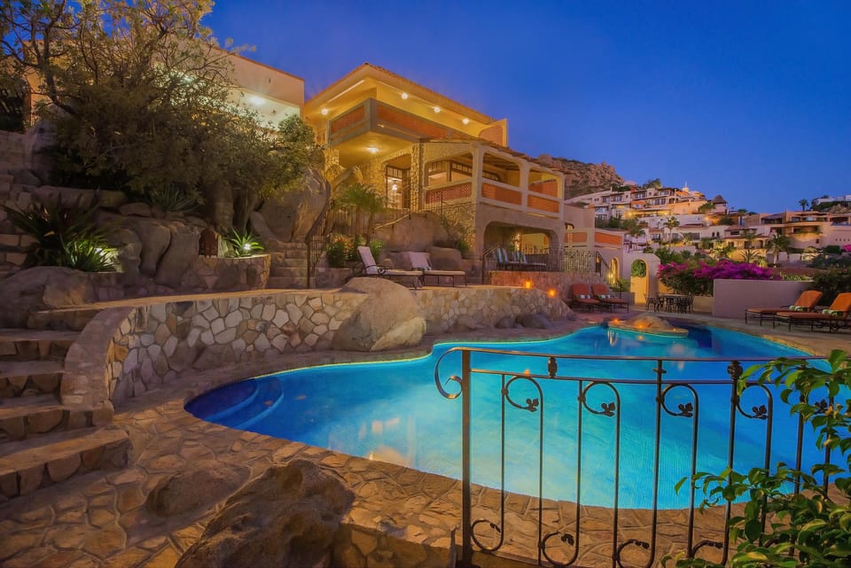 Pool at night