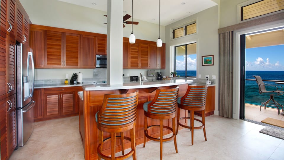 Makahuena at Poipu #5203 - Oceanfront Kitchen - Parrish Kauai