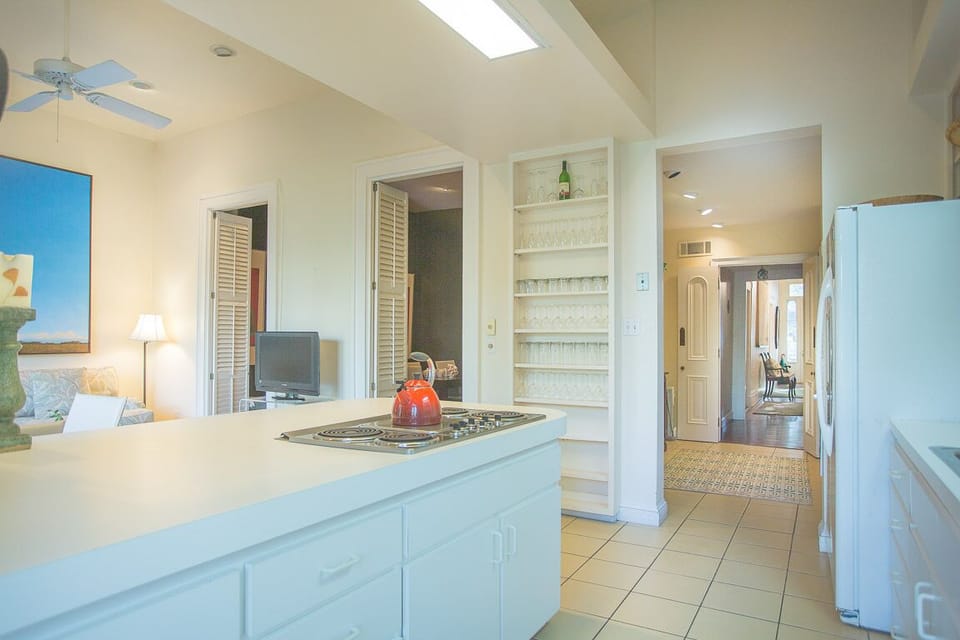 The butler's pantry is just off the kitchen.