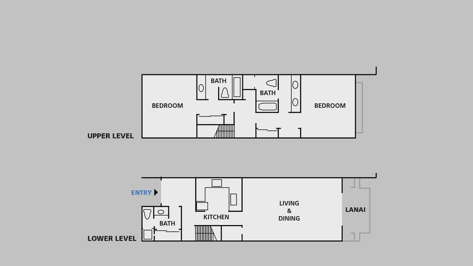 Poipu Kapili Resort Floor Plan - 2A1