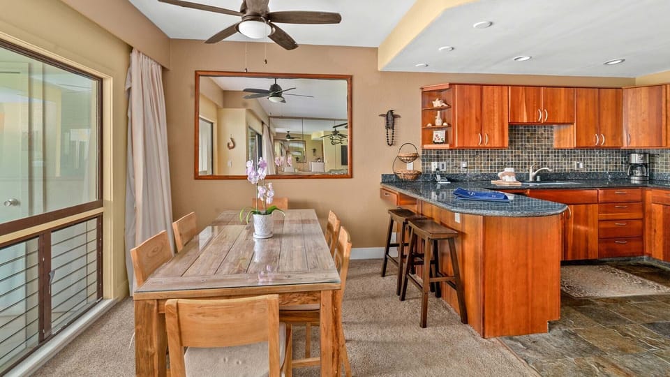 Poipu Sands at Poipu Kai Resort #523 - Dining Room & Kitchen - Parrish Kauai