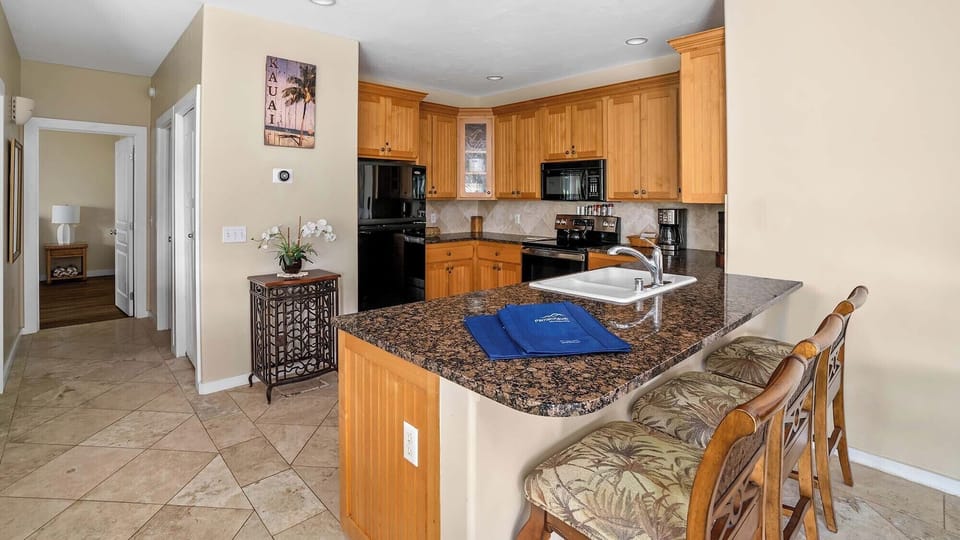 Regency at Poipu Kai #813 - Kitchen & Breakfast Bar - Parrish Kauai
