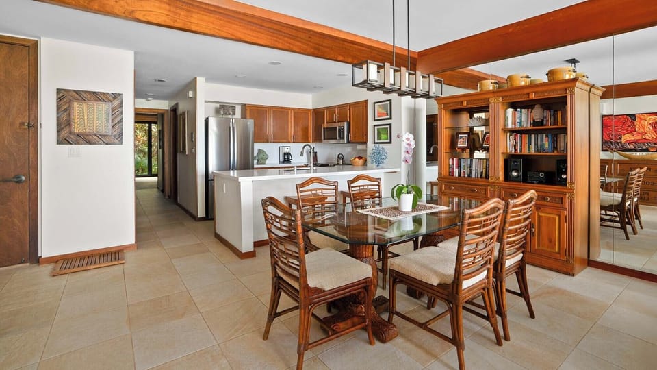 Poipu Kapili Resort #33 - Dining Room & Kitchen - Parrish Kauai