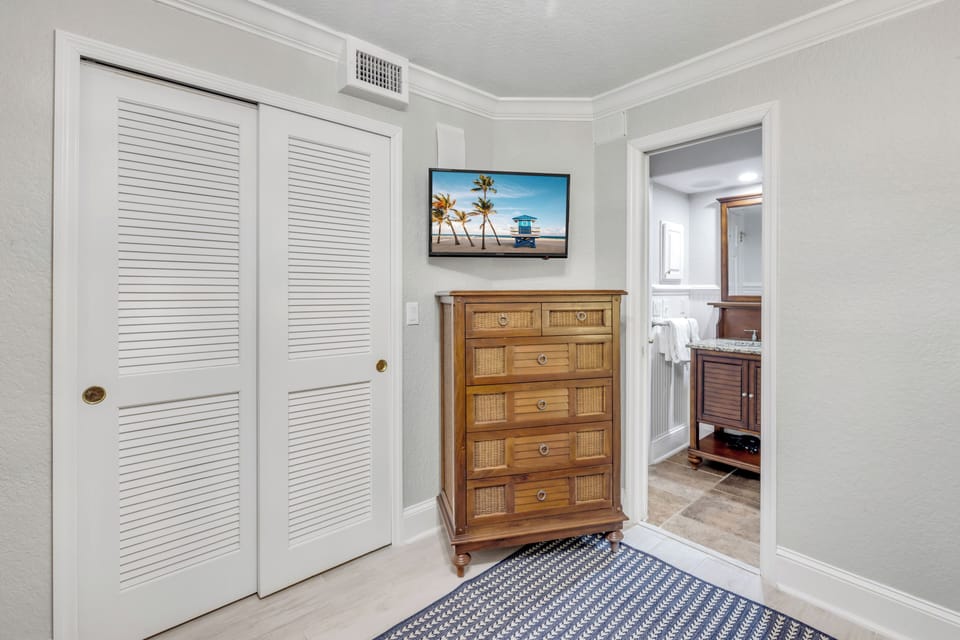 TVs are included in all bedrooms