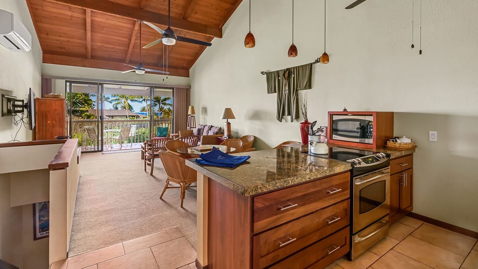 Nihi Kai Villas at Poipu #704 - Kitchen & Living Great Room - Parrish Kauai