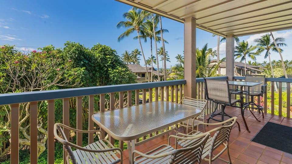 Nihi Kai Villas at Poipu #511 - Covered Dining Lanai - Parrish Kauai