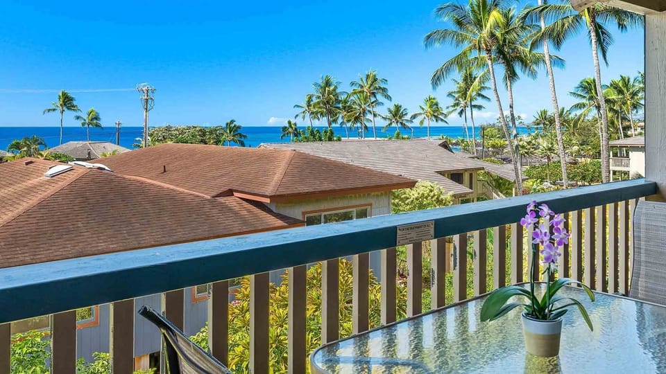 Nihi Kai Villas at Poipu #524 - Ocean View Dining Lanai - Parrish Kauai