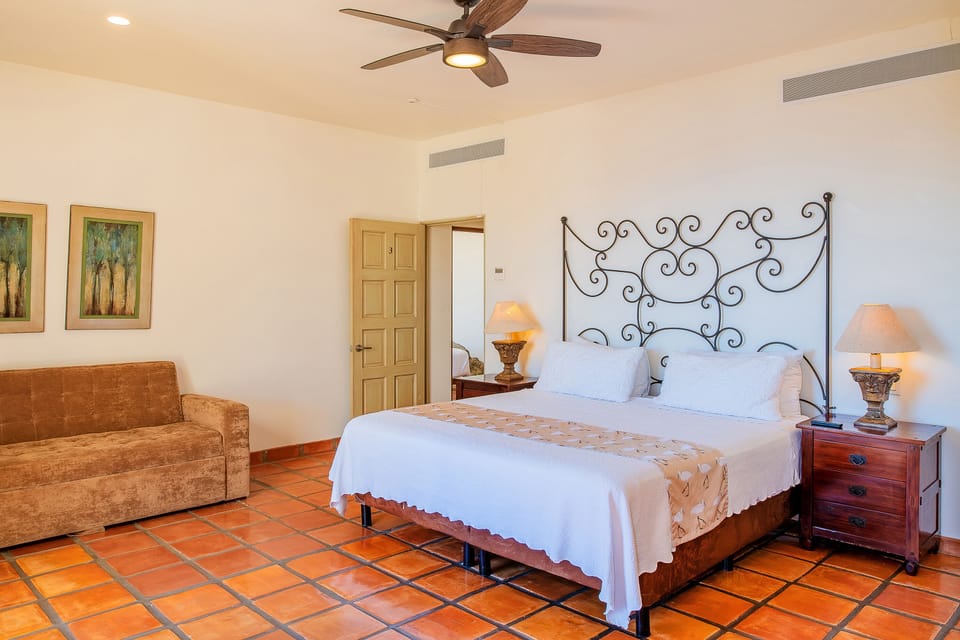 Bedroom suite with seating