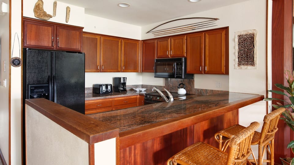 Poipu Kapili Resort #34 - Kitchen & Breakfast Bar - Parrish Kauai