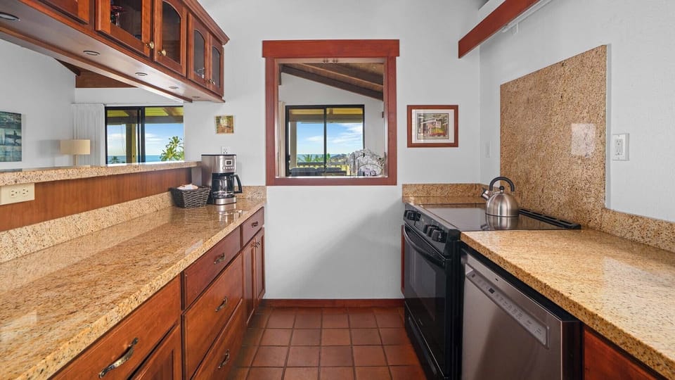 Nihi Kai Villas at Poipu #827 - Ocean View Kitchen - Parrish Kauai