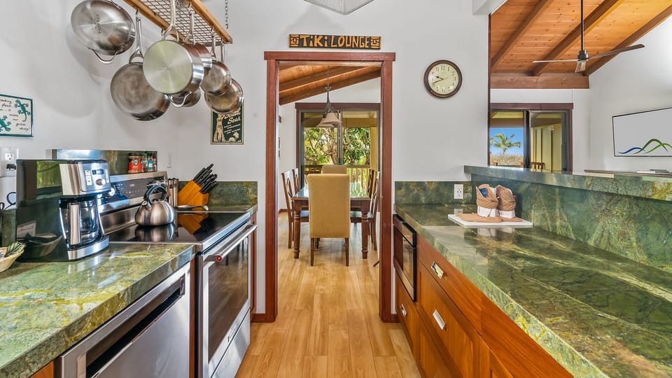 Nihi Kai Villas at Poipu #300 - Kitchen & Dining Entry - Parrish Kauai