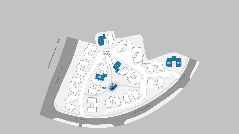 Plantation at Princeville Resort Map - Parrish Kauai