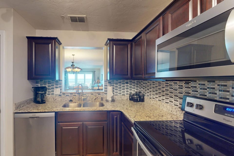 Easy cleanup with a dishwasher. Start the day with a drip style coffee maker.