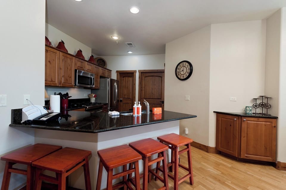 Fully stocked kitchen