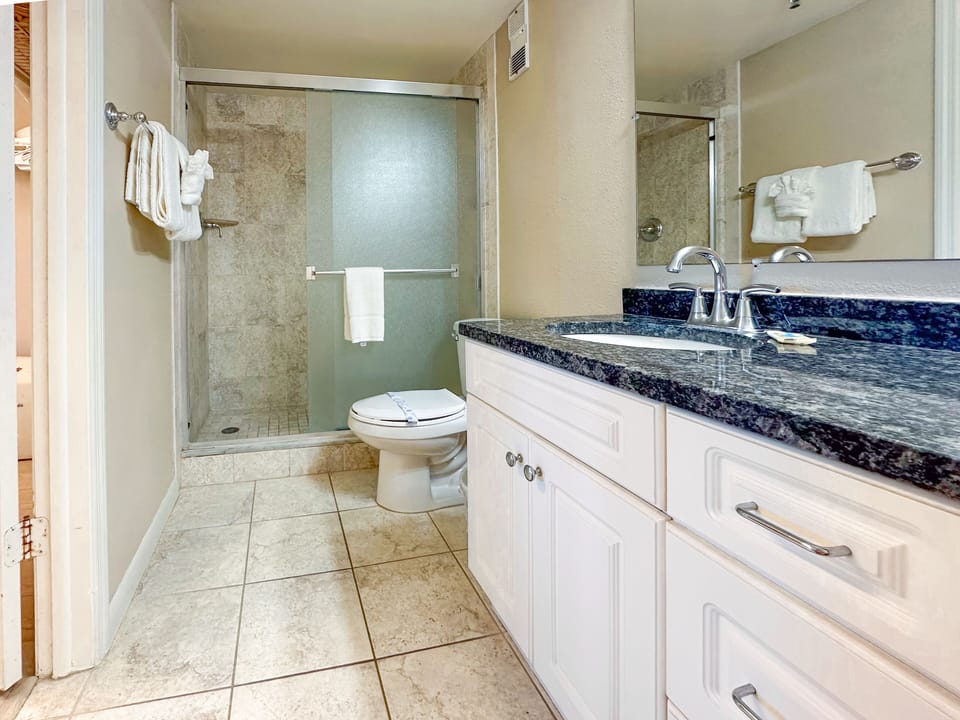 Beach Place 206 Master Bathroom