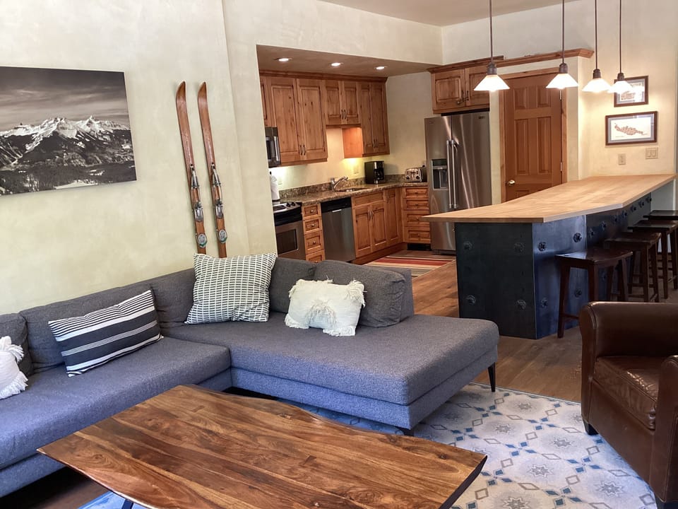 Plunge Terrace kitchen and living area