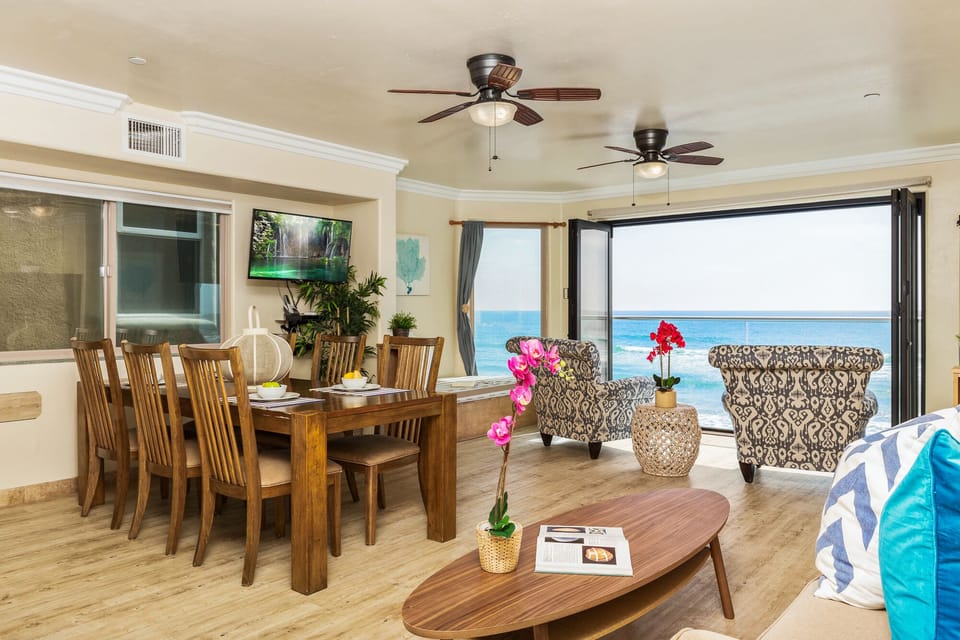 Open Living and Dining Space by the Sea