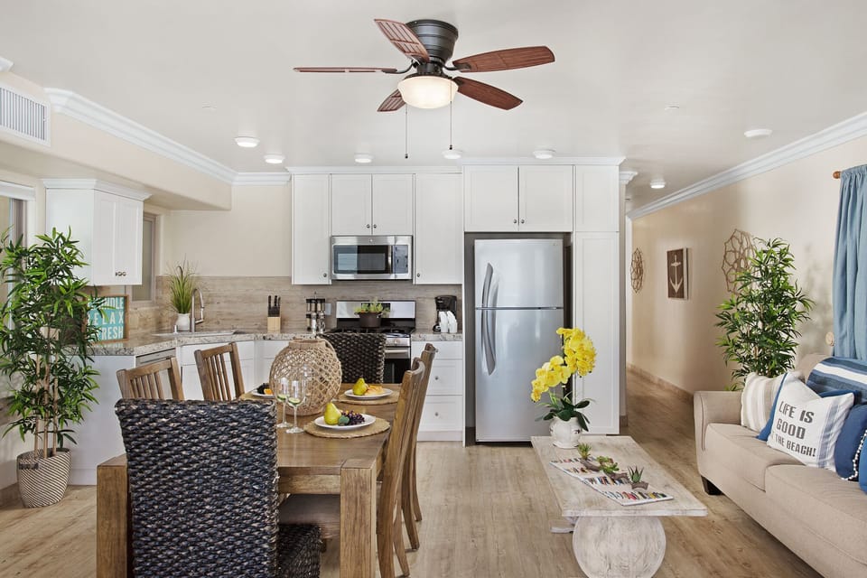 Gorgeous Fully Furnished Kitchen and Dining Space by the Sea