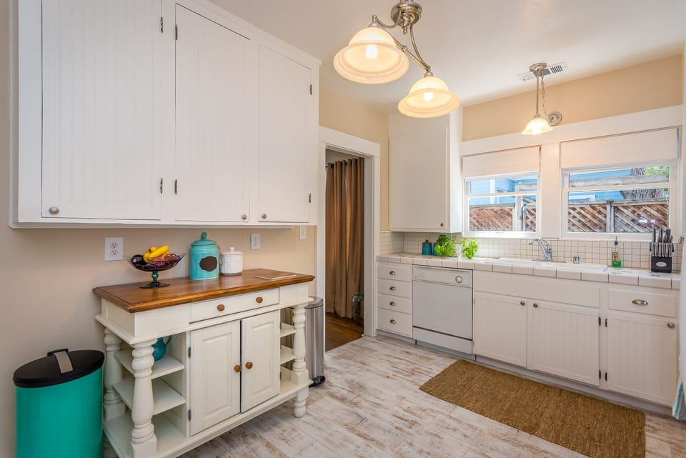 Opposite View of Country Style Kitchen, positioned in centrally