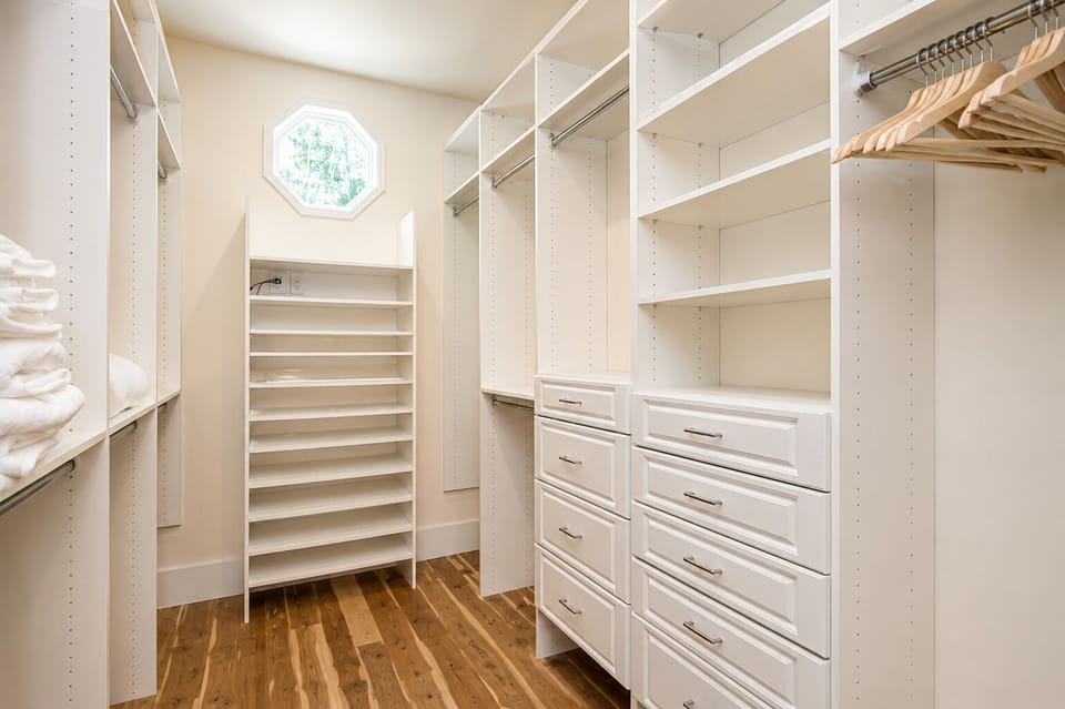 Keep every outfit organized with custom closet storage