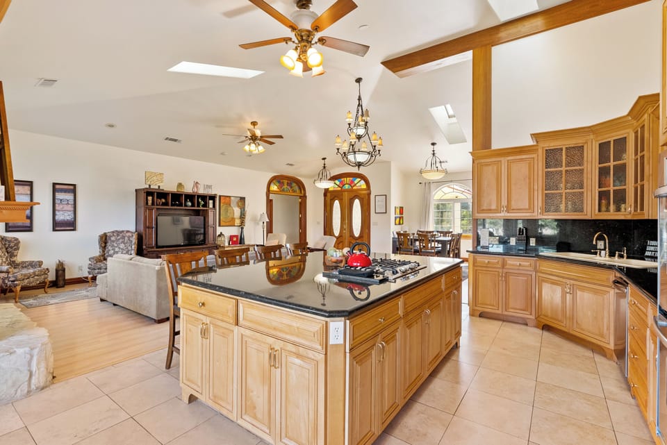 Looking towards the entry from the Large Kitchen