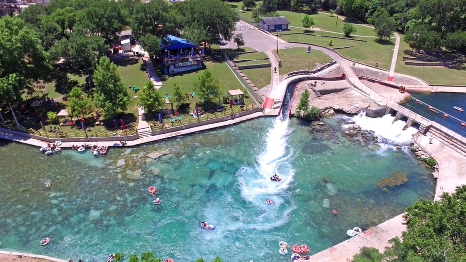 Comal River Tube Chute at Prince Solms Park, 6 miles
