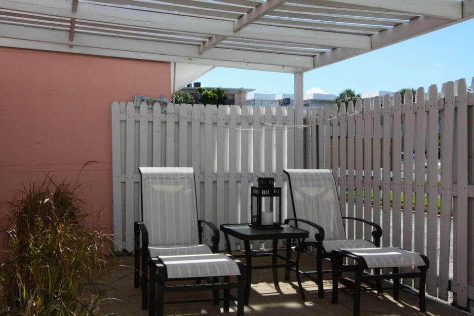 Patio lounge area