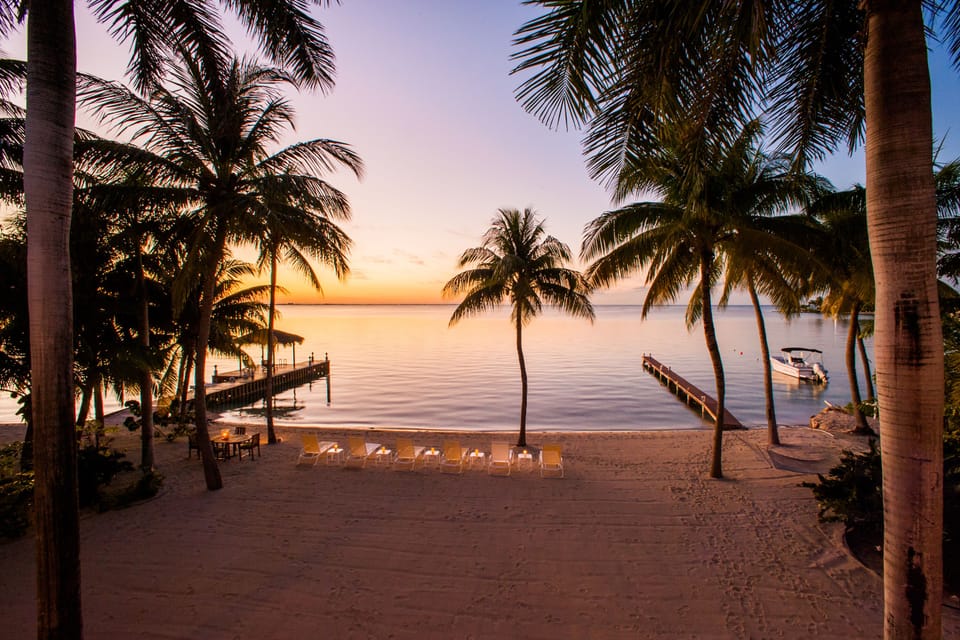 Stunning beachfront at sunset. That view never gets old.
