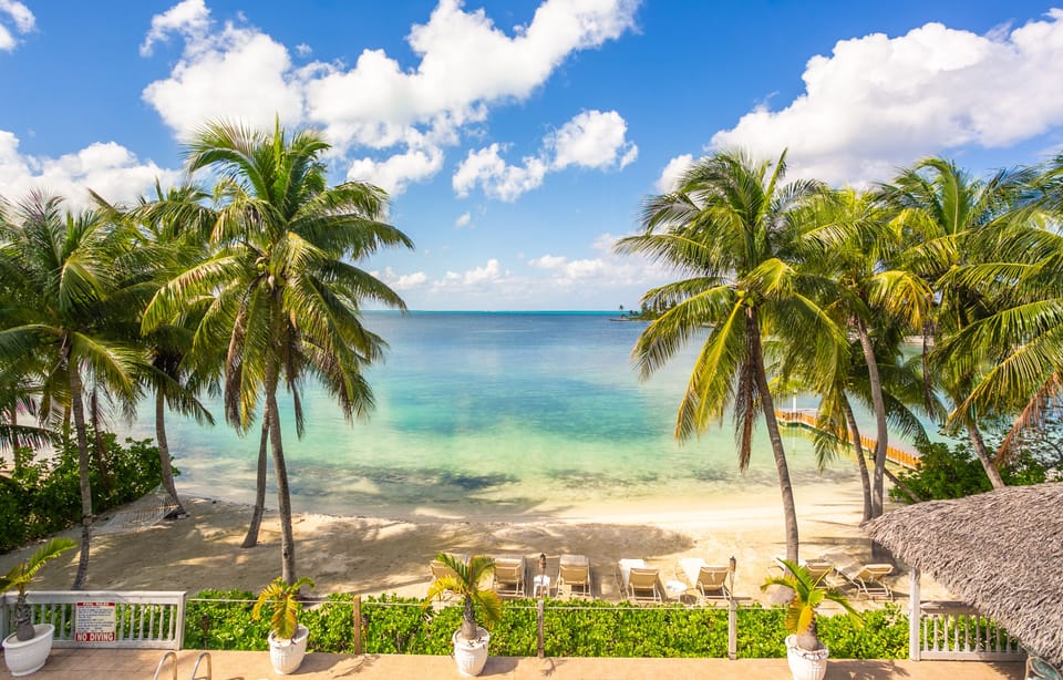 Beach outside home