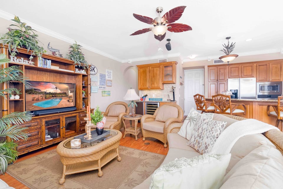 Sink into plush seating after a beach day—your living room invites instant relaxation.