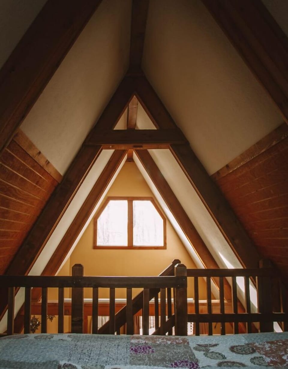 A-Frame #17 loft window view