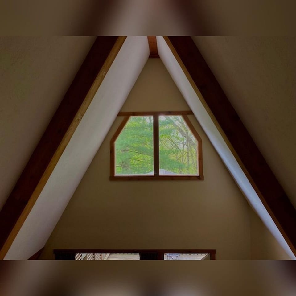 A-Frame #11 interior windows from loft
