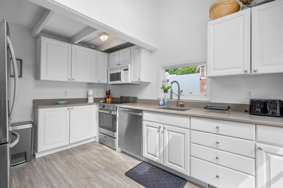 Large window above the sink allows more light to brighten this space-17 Ocean Ave Harwich Port Cape Cod-Kare Not-NEVR