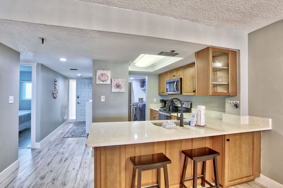 Kitchen with Extra Counter Seating